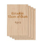 Unfinished Wood Sheets for Crafts - 6x4in/15x10cm (4/8/15 Pcs) | DIY Arts & Projects