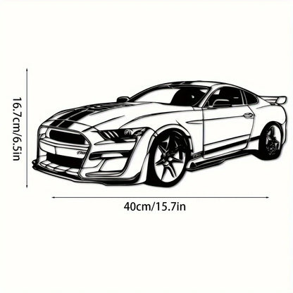 Decorative Hot Border Metal Line Art Designed Specifically for Passionate Automotive Aficionados Looking To Create Wall Displays