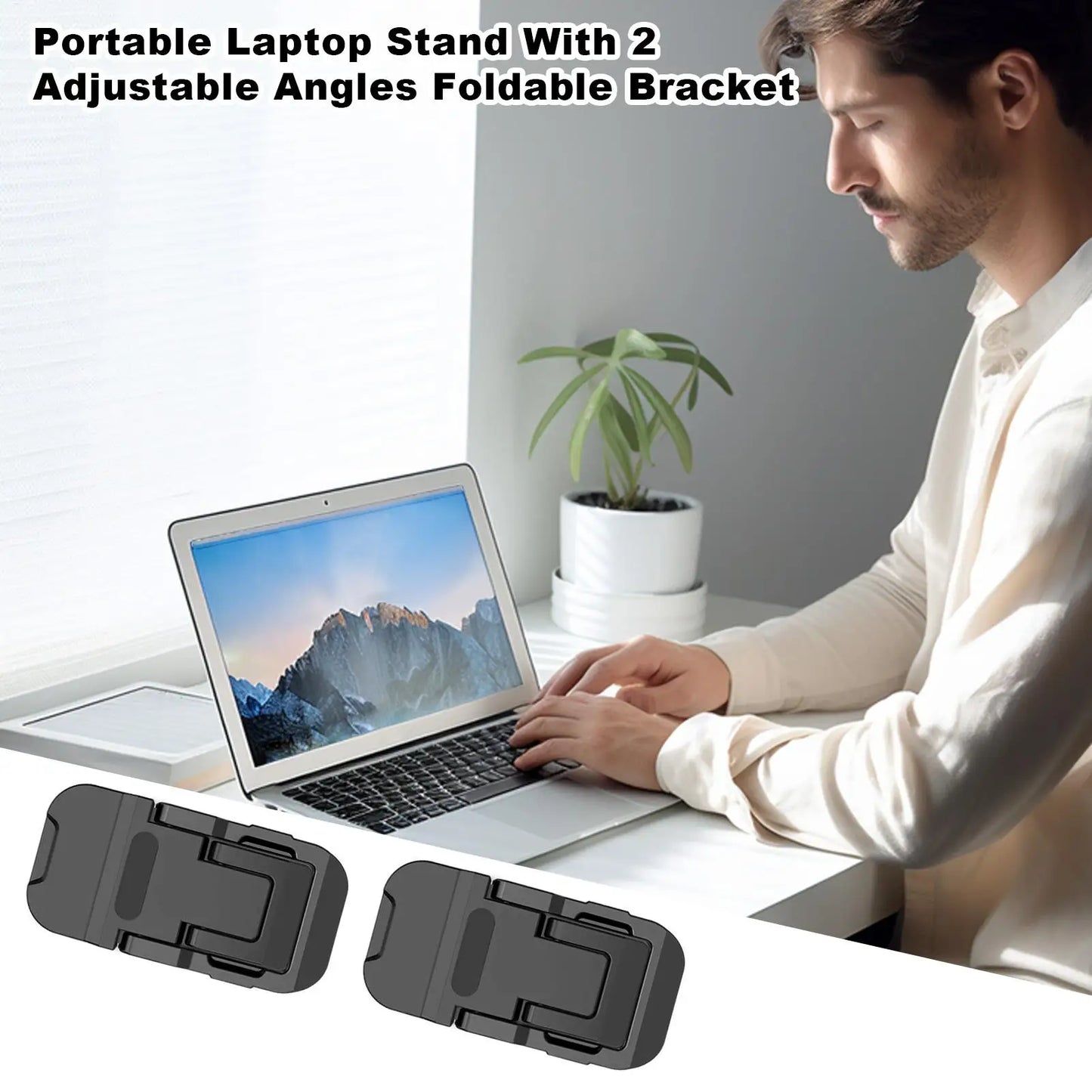 2pc Computer Stand for Laptop Flexible Laptop Holder Laptop Stands for