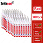 20mm Long-Head Deep Hole Marker Pens - Waterproof Fast-Dry Oil Markers for Wood, Metal & Glass (Red/Black/Blue/Green)