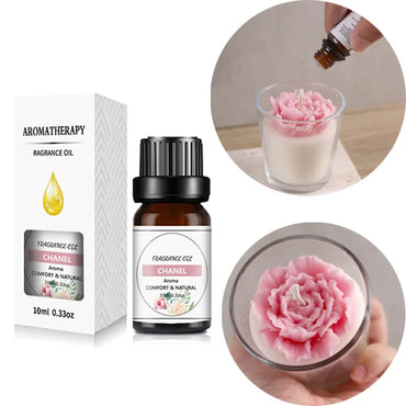 10ml (0.34 fl oz) Organic Essential Oil, 33 Scents Aromatherapy Fragrance Oil for Diffuser, Candle & Soap Making, Sleep