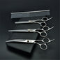 Professional Dog Grooming Scissors Set - 6" (15.2 cm) & 7" (17.8 cm) Stainless Steel Thinning & Curved Pet Shears