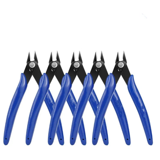 Diagonal Pliers Side Cutting Nippers Wire Cutter 125mm (4.92 in) - Pack of 1/5/10 for Electronics, Jewelry and Model Making