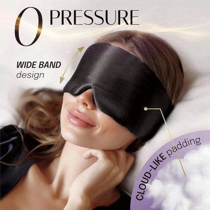 100% Mulberry Silk Sleeping Mask – Soft Eyepatch for Travel & Sleep