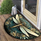 VIKAMA Flower Floor Mats Half Circle Printed Floor Mats Entryway Floor Mats Bathroom Door Mats Dirty Resistant Floor Mats