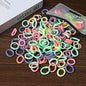 50/100-Pack Colorful Nylon Hair Bands for Kids - Elastic Scrunchie Hair Ties & Ponytail Holders for Girls