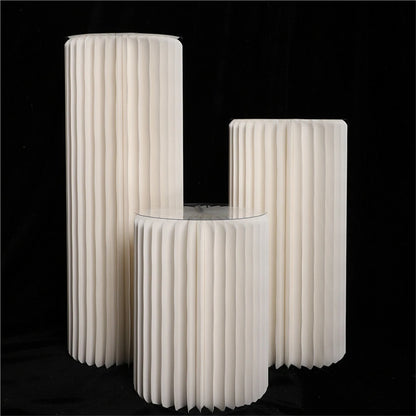 Paper Flower Cylinder Wedding & Dessert Table Decor
