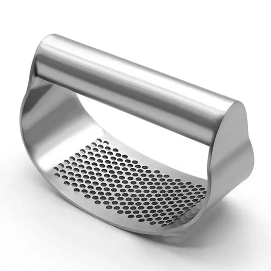 Stainless Steel Garlic Press Manual Crusher - Heavy-Duty Garlic Mincer Kitchen Gadget