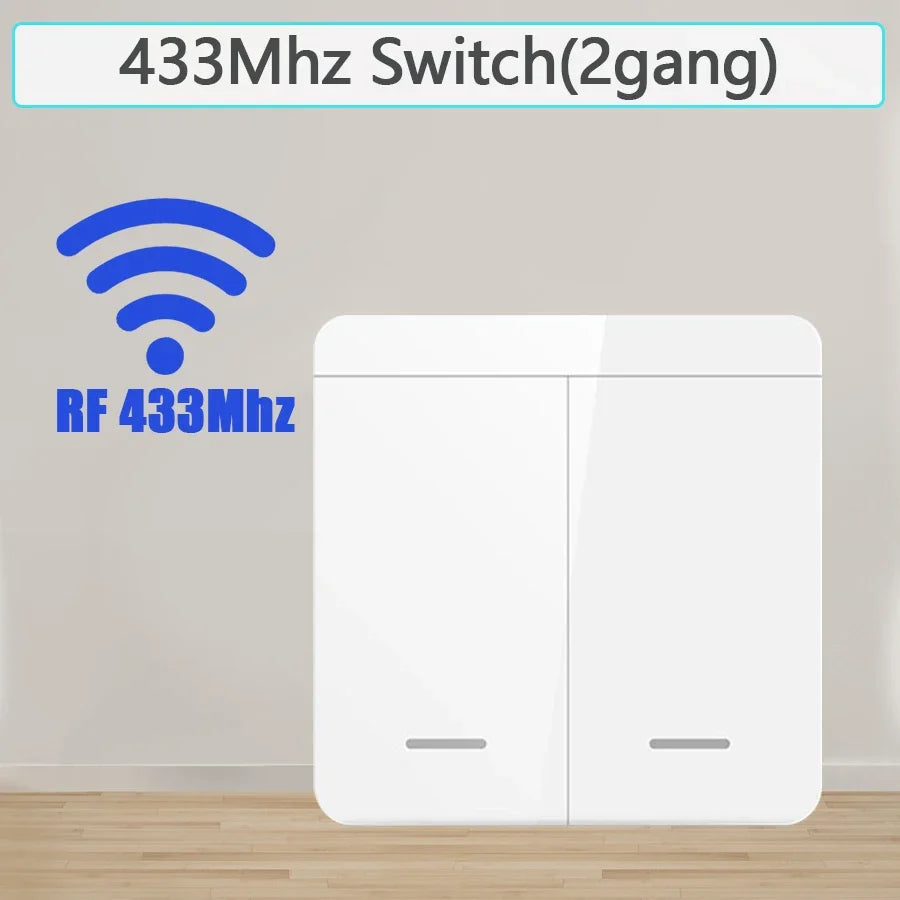 86 Wireless Light Wall Switch RF 433Mhz Remote Control Mini Relay Receiver Smart Lighting Switch For Lamp LED 10A 110V 220V 1pc