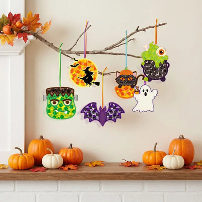 Halloween Handmade Paper-Cutting Hanging Decoration Set – Eco-Friendly DIY Paper Craft for Home, Party & Family Activity – Set 1 & Set 2