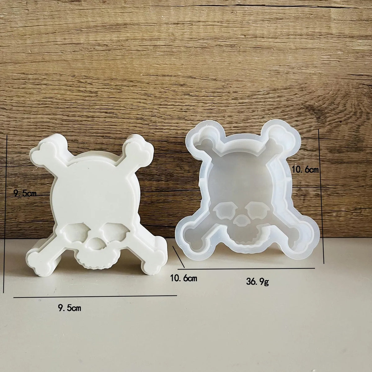 Halloween Silicone DIY Mold – Skeleton, Bat, Jack-O’-Lantern, Ghost & Mask Shapes for Resin, Plaster, Aromatherapy & Clay Crafts – 8 Designs