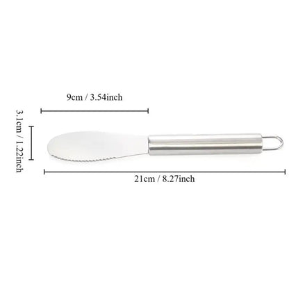 Stainless Steel Butter Spreader Knife – Mirror Polished, Dishwasher Safe, for Butter, Jam & Cheese