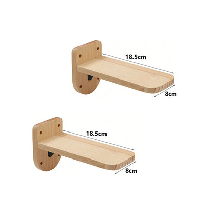 Wall-Mounted Cat Climbing Shelves with Steps, Scratching Post and Hideaway Bed