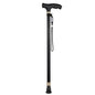Adjustable Aluminum Walking Cane with LED Light, Non-Slip T-Handle Retractable Senior Walking Stick 28–37 in (72–94 cm)