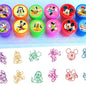 12-Pack Kawaii Cartoon Mouse Seal Stickers — Cute Birthday Party Favors for Kids