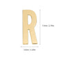 1Pcs Metal Self Adhesive House Number English Alphabet Letters for Apartment Room Door Plate Table Mailbox Number Stickers 7*3cm