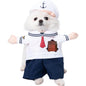Halloween Dagger Pet Costume - Funny Knife-Holding Dog & Cat Standing Dress for Festival Dress-Up