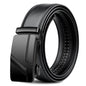 Men's PU Leather Belt with Metal Buckle — 3.5 cm (1.4 in) Wide Dress & Casual Belt for Jeans and Cargo Pants