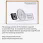 DIY 3D Printing Model Kit – Aviation Engine, Wireless Mouse & LED Light Parts for Makers