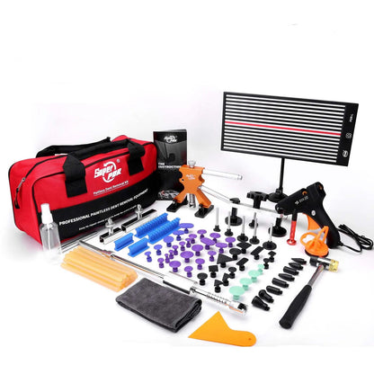 Paintless Dent Repair tools set with Super PDR branding on a white background