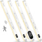 WILLED Warm Light Motion Sensor Cabinet Light Battery Display 60 LED Touch Light Bar Wireless Rechargeable Battery Night Light