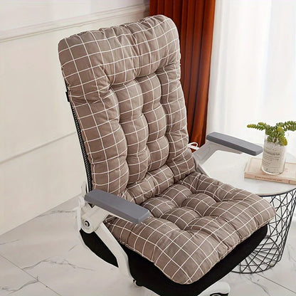 Ergonomic Office Seat Cushion with Integrated Lumbar Backrest for Home, Car & Office