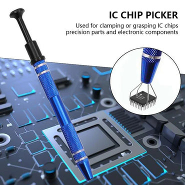 4-Claw IC Chip Extractor Tool – Precision Electronic Component Grabber & Puller