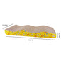 Corrugated Cardboard Cat Scratcher – Double-Sided Catnip Scratch Board for Sofa, Bed & Cushion