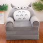 Foldable 3-Layer Plush Kids Sofa Chair Cartoon Baby Seat with Removable Cover