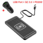 15W Qi Wireless Car Charger Pad – Fast Wireless Charging Silicone Non-Slip Phone Holder for Smartphones
