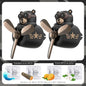 Rotating Airplane Pilot Bear Car Air Freshener - Vent Clip Fragrance Diffuser
