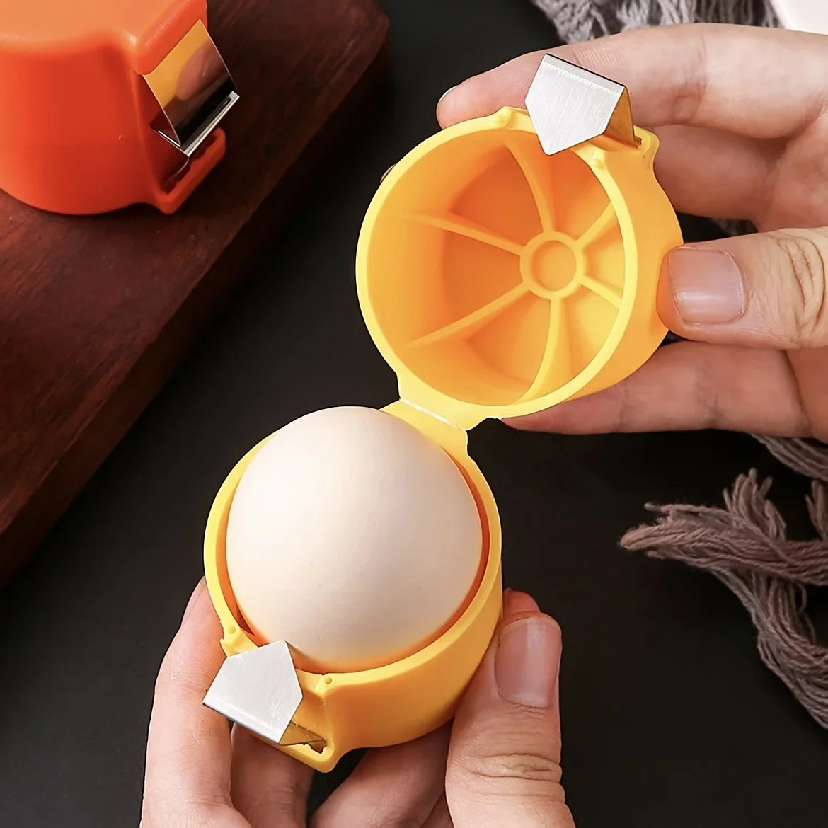 3 pack stainless steel egg separator shell peeler set