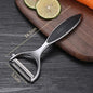 Stainless Steel Multi-Purpose Vegetable Peeler & Grater - Serrated & Flat Blades for Potatoes, Melons, Fruits