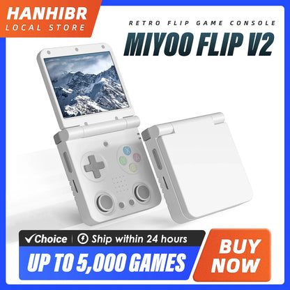 3.5-inch (8.9 cm) IPS Handheld Retro Game Console - Linux Onion OS, 5000+ Built-in Games, Mini HDMI & USB-C Portable