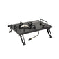 Folding Removable IGT Wood Top Camping Table – Lightweight Aluminum Alloy BBQ Grill Outdoor Picnic & Fishing Table