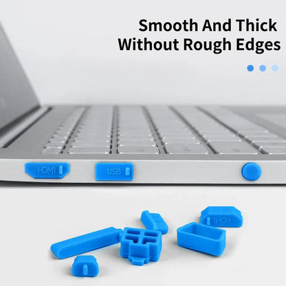 16-Pack Silicone Laptop Dust Plugs Universal USB-C USB HDMI Audio SD Port Protectors
