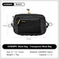 1.1L (37 fl oz) Ultralight Waterproof Waist Pack - Multi-Pocket Fanny Pack for Running Cycling Hiking