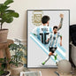 Classic, Sports - Rionel Messi - Football, Wall Art, Canvas Print Poster, Home Living Room Bedroom Decor, Stadium Wall Art