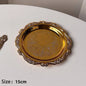 Hexagonal Stainless Steel Dessert Plates - Silver & Gold, 10/15/20/25 cm (4/6/8/9.8 in) - Retro Cake, Snack & Jewelry Tray