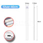 USB Rechargeable LED Motion Sensor Bar Light — Dimmable 3-Color Under-Cabinet Night Light, 10/20/30/40/50 cm (4–20 in)