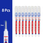 Waterproof Long-Head Deep-Hole Marker Pens 20mm Tip — Permanent Oil Ink for Metal, Wood & Carpentry (Black, Blue, Red, Green)