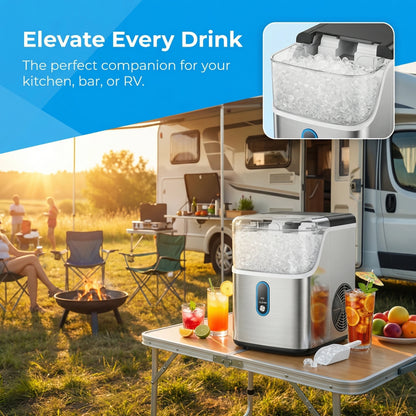 Countertop Nugget Ice Maker, 33 lb Daily Output