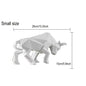 Nordic Modern Simple Resin Bull Ornaments Creative Home Decoration Crafts Indoor Study Office Cow Statue Animal Figurine