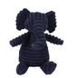 Dog Chew Toy Corduroy Plush Squeaky Molar Tooth Cleaner Training Toy for Large Dogs Monkey and Pig Designs