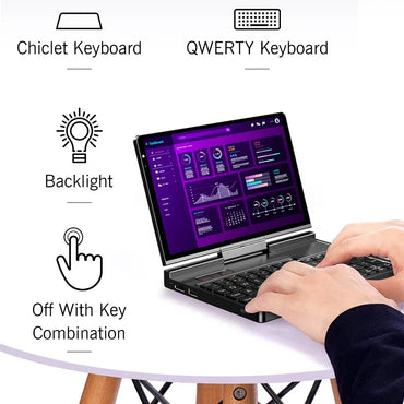 GPD Pocket4 Latest AMD AI 9 HX 370/8840U 64GB 2TB NVMe 8.8 Inch 144Hz 2in1 Laptop Tablet Palm Size MiniPC 2026 Hot Sale