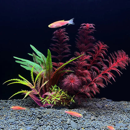 Artificial Aquarium Plants — Plastic Underwater Decorations for Fish Tanks, Realistic Aquarium Decor