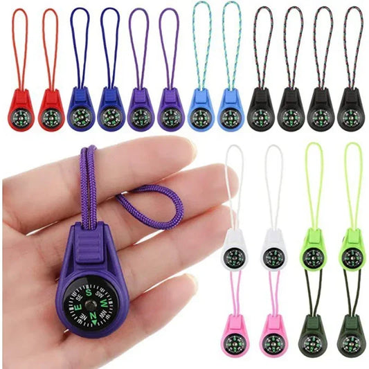 Mini Tactical Pocket Compass Keychain - Survival Compass for Camping, Hiking & Travel