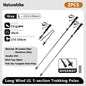 Ultralight Carbon Fiber 5-Section Folding Trekking Poles, Collapsible Quick-Lock Hiking Poles Adjustable 103–120 cm (40.6–47.2 in) or 115–135 cm (45.3–53.2 in)