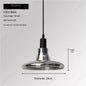European Modern Minimalist LED Glass Chandelier Bar Restaurant Living Room Coffee Shop Bedroom Decorative Lighting