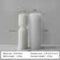 Striped Cylinder Silicone Candle Mold for DIY Pillar, Soy Wax, Plaster & Resin Crafts